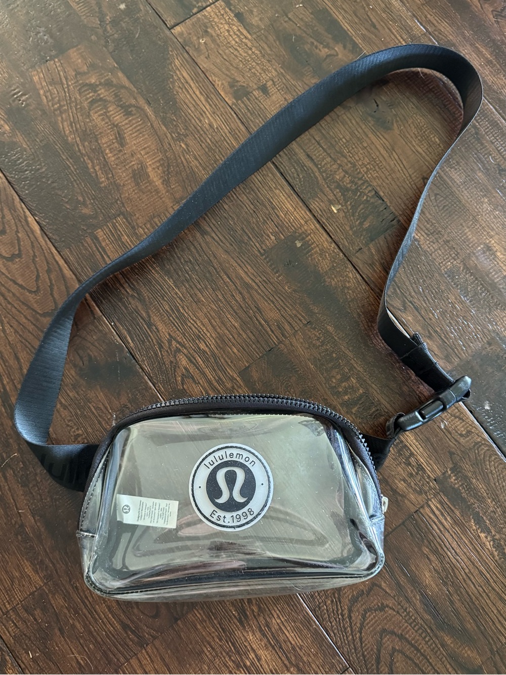 lululemon athletica Clear Black Crossbody Belt Bag